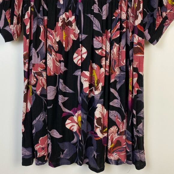 Umgee Floral Mixed Print Peasant Dress Size Small - Picture 10 of 11